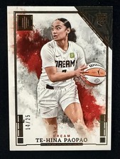 2025 Panini Impeccable WNBA Rookie Card Te-Hina Paopao /25 Gold Dream