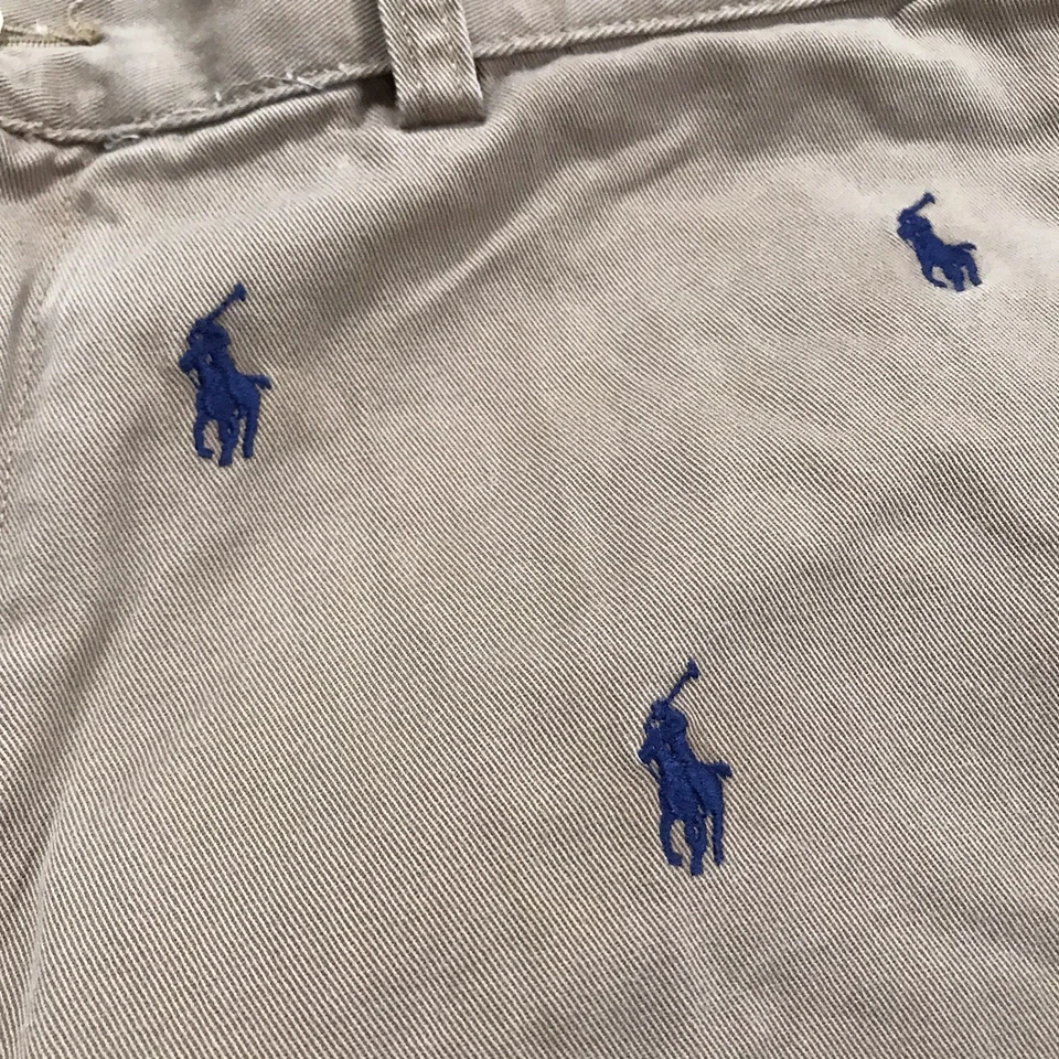 Pantalones Cortos Polo Ralph Lauren Para Hombre 36 Beige Estampado Completo Pony AOP Calce Clásico 9" Foto 2 de 4