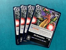 DG Dimension BT11-108 Playset Dimensional Phase Digimon Card Game x4