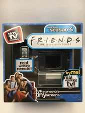 Tiny TV Classics - Friends (Clips from Season 4) Real Working TV And Remote NIB