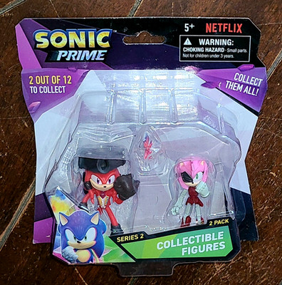 Netflix 2pk Sonic Prime: KNUCKLES & RUSTY ROSE 2.5'' Collectible Figures!