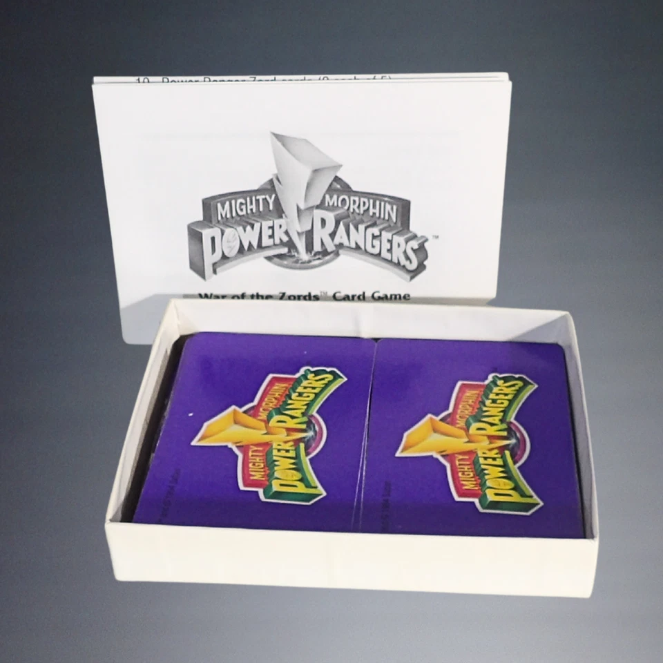VINTAGE 1994 PARKER BROTHERS POWER RANGERS WAR OF THE ZORDS CARD GAME #40293 - Image 3 of 3