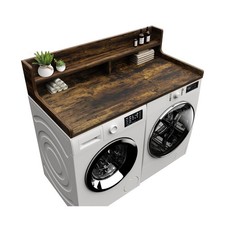 Washer Dryer Countertop, 54" x 27.55" 2-Tier Washer Dryer Topper with Edge, f...