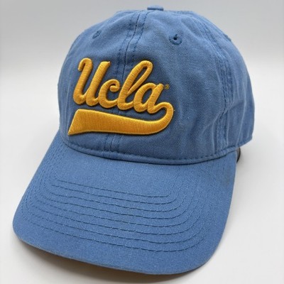 Vintage UCLA Bruins The Game Hat Strap Back Cap Blue Cotton Dad Cap Yellow Brim
