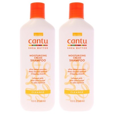 Shea Butter Moisturizing Cream Shampoo by Cantu for Unisex - 13.5oz - Pack of 2