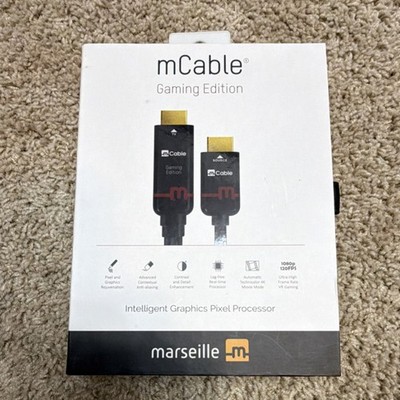 Marseille mCable Gaming Edition HDMI Cable 6ft Lag-free Processor Anti-aliasing