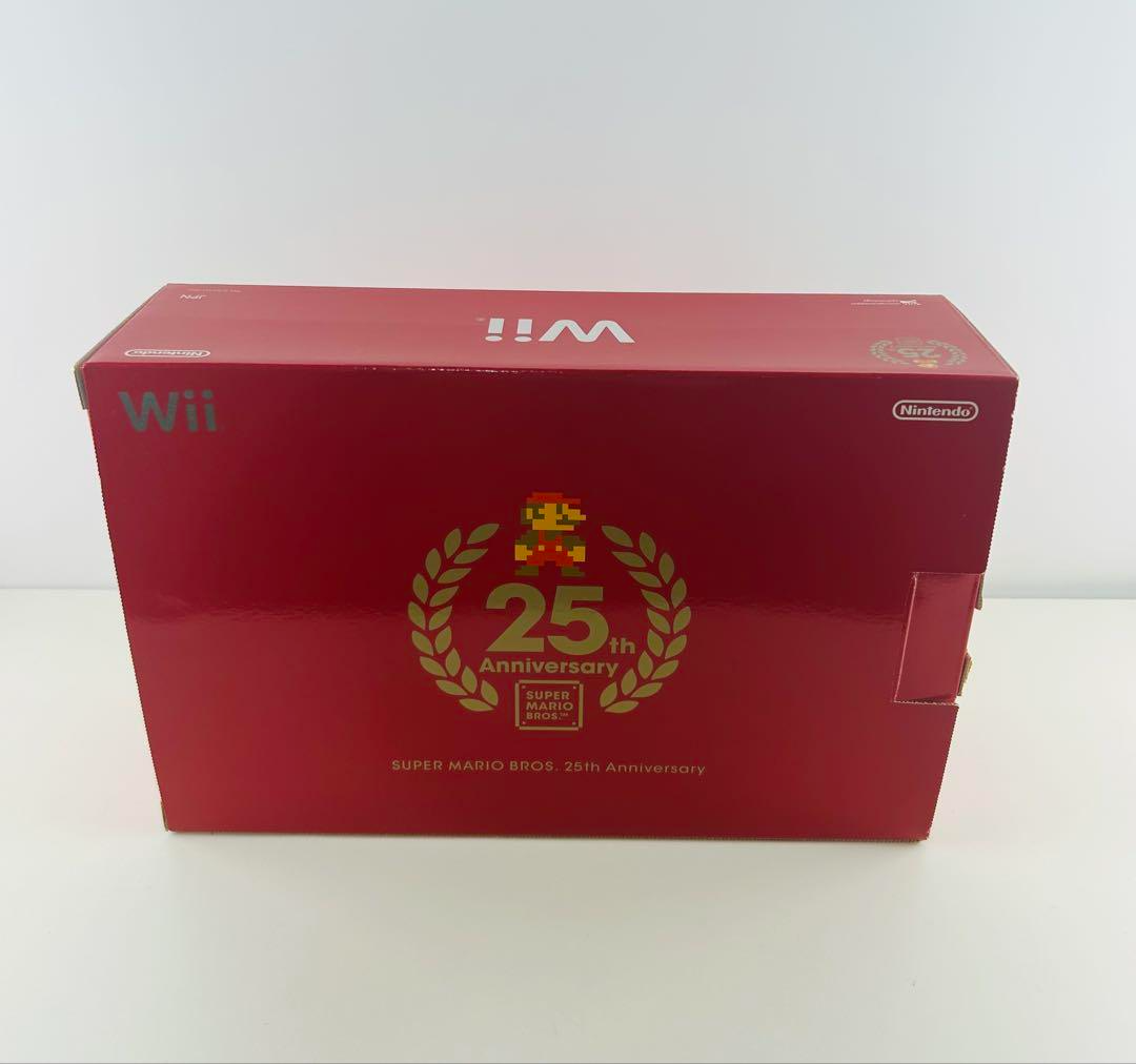 Nintendo Wii Super Mario Bros 25th Anniversary Limited Edition Red