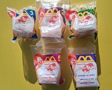 McDonald's 1996 Space Jam Toys - Set of 5 NEW 1, 2,3, 5  7 
