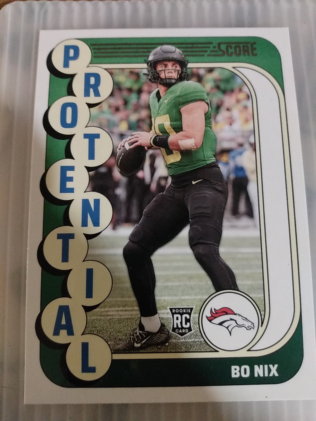 2024 Score - Protential Bo Nix #11 Pink (RC)
