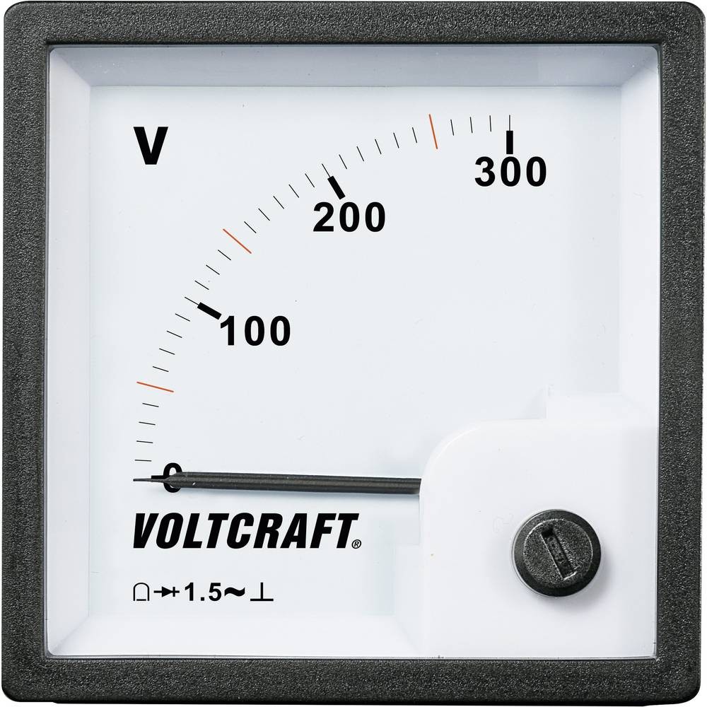 Appareil de mesure analogique encastrable VOLTCRAFT AM-72x72/300V pour armoire électrique