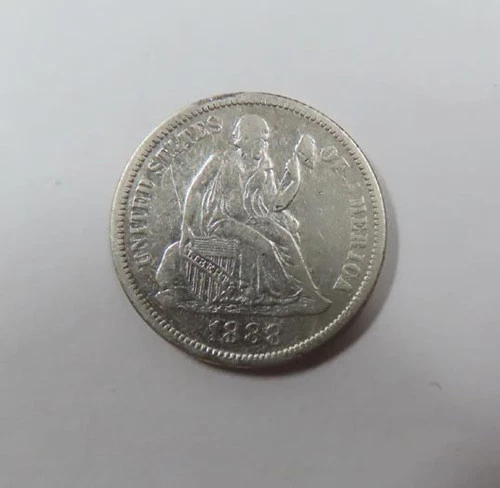 Photo of a 1888-P Seated Liberty Dime from an eBay listing that sold on Jul 21, 2026
