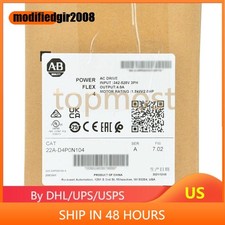 New 2022 AB 22A-D4P0N104 PowerFlex 4 1.5 kW 2 HP AC Drive 22AD4P0N104
