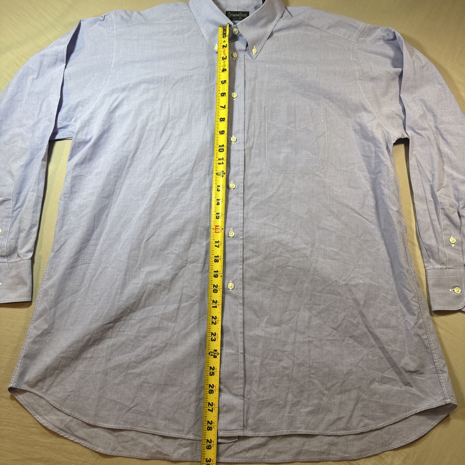 Gitman Bros Button Down Shirt Oxford Pinpoint Men… - image 11