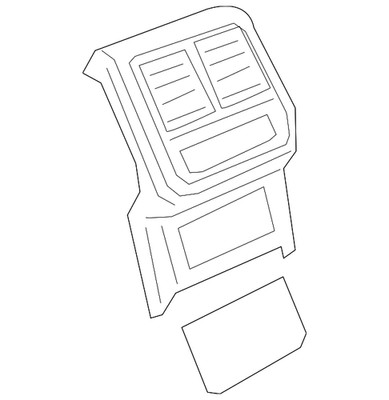 Genuine Volkswagen Console Air Vent 3G8-864-298-JFB