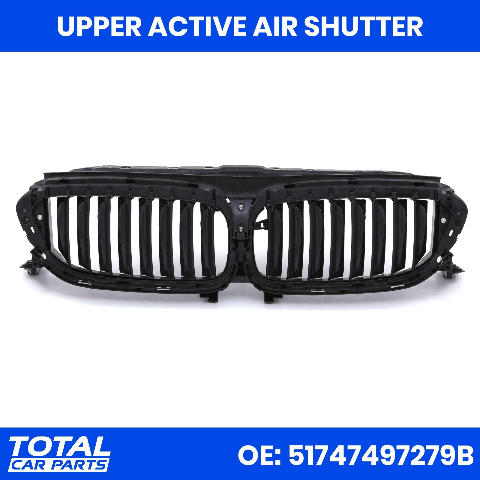 UPPER ACTIVE AIR GRILLE SHUTTER FLAPS FOR BMW 5 SERIES SE G30 PRE-LCI 2016-2020