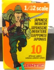 Atlantic 1/32 Scale WWII Japanese, 12 Figures Nine Excellent Three Damaged