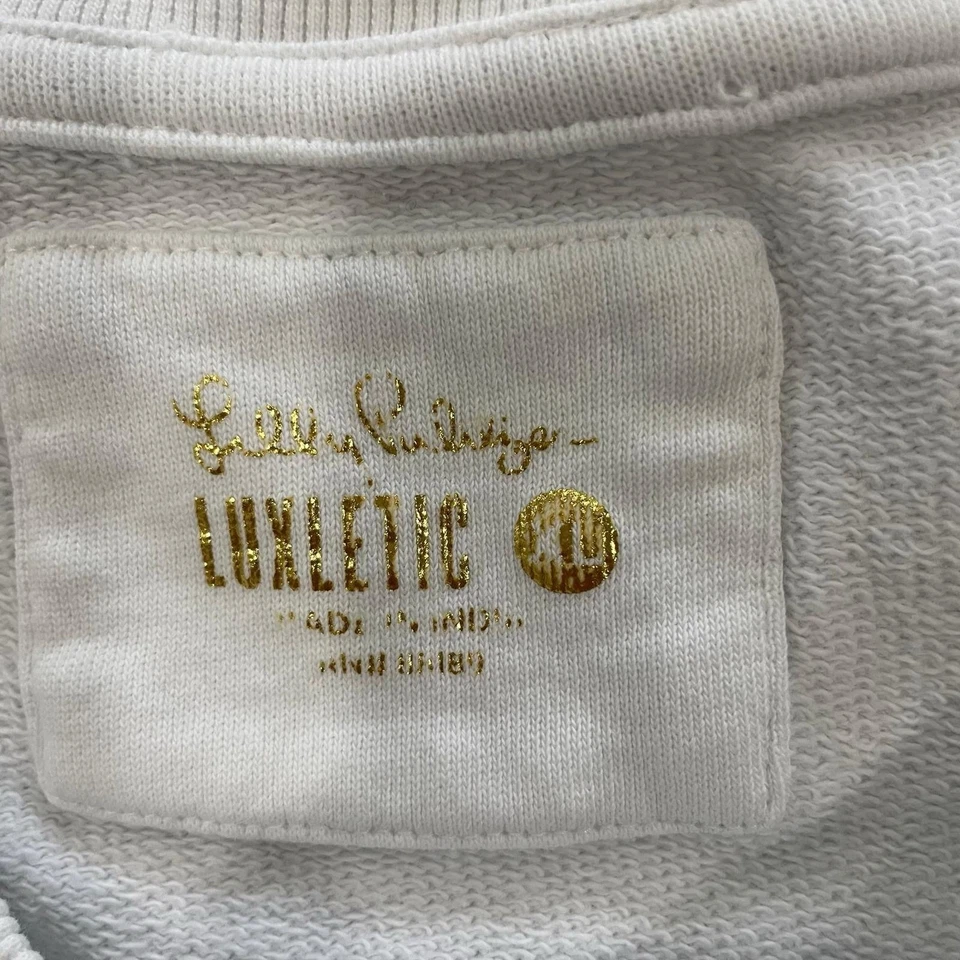 Sudadera Lilly Pulitzer para mujer talla XL blanca de lujo para playa Foto 4 de 4