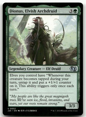 Dionus, Elvish Archdruid (Anime) #52 (NM) Foundations Jumpstart J25 Magic MTG