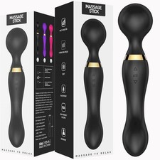 Multi-Speed Personal Full Body Massage 20 Vibrating Cordless Massager Wand Stick