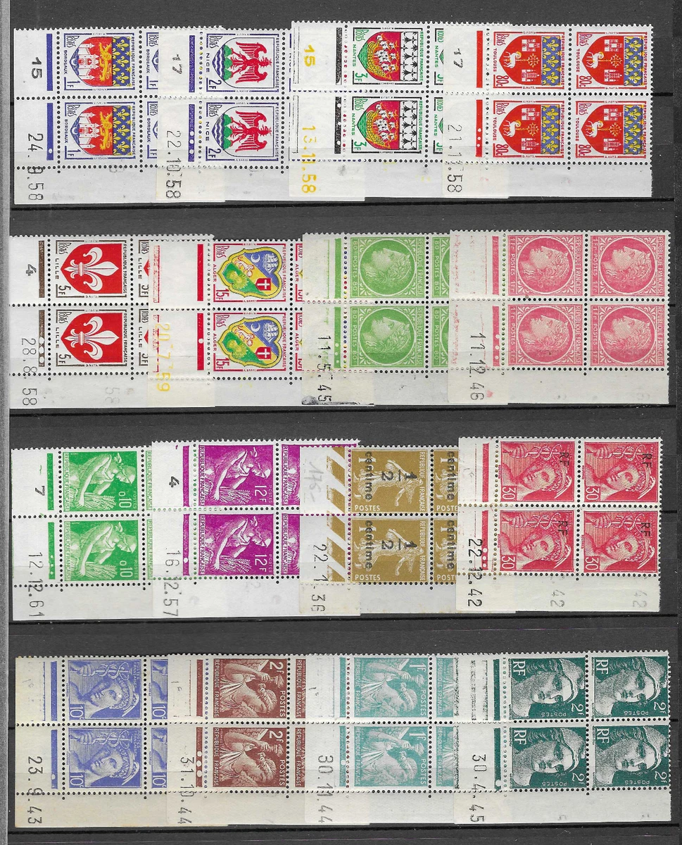 T.A.A.F. timbre N°39 bloc coin daté neuf