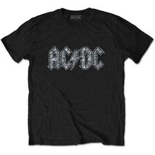 Image of AC/DC Kids Embellished T-Shirt Logo (Diamante)Black (1-2yrs)
