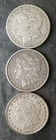 1889 O, 1890, and 1896 $1 Morgan Silver Dollars