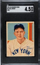 1934 Diamond Stars #11 Bill Dickey SGC 4.5 VG-EX+ Nice Color