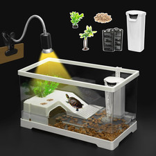 Turtle Tank Kit,All in One Habitat Aquarium,Red Eared Slider Aquatic for Baby