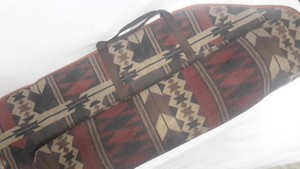 Vintage 1980's Allen Southwestern / Aztec Classic Large Bow Case, USA, 54"x18"