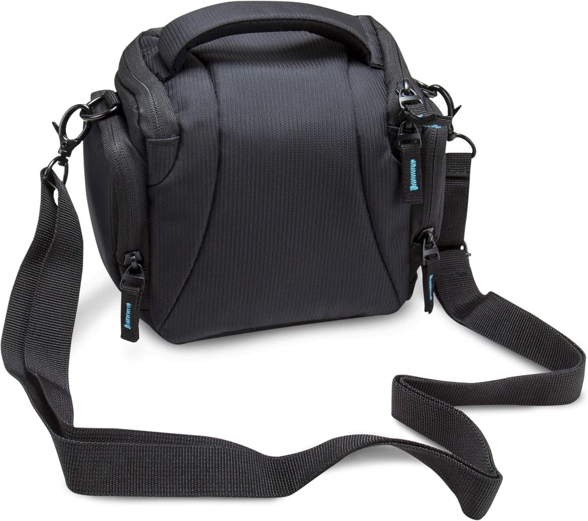 Custodia Morbida Antiurto Per Fotocamera DSLR – 26x15x14 Cm Con Divisori Regolabili, Nera, Per Attrezzatura Fotografica