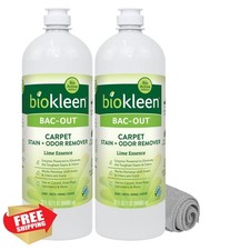 Biokleen Bac-Out Enzymatic Stain Odor Remover Carpet 32oz 2 Pack
