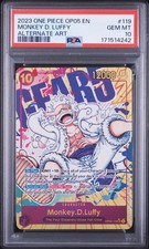2023 Jednoczęściowy Op05-119 En Alternate Art #119 Monkey D. Luffy PSA 10 Gear 5
