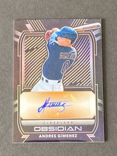 Andres Gimenez 2021 Obsidian Orange Etch FOTL Auto #ed 50/75