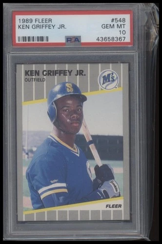1989 Fleer #548 Ken Griffey Jr. Rookie PSA 10