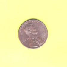 1959 - D LINCOLN MEMM. PENNY ÉTATS-UNIS 1 CENT AMENDE DOUBLE TIMBRE LIBERTÉ, CENT