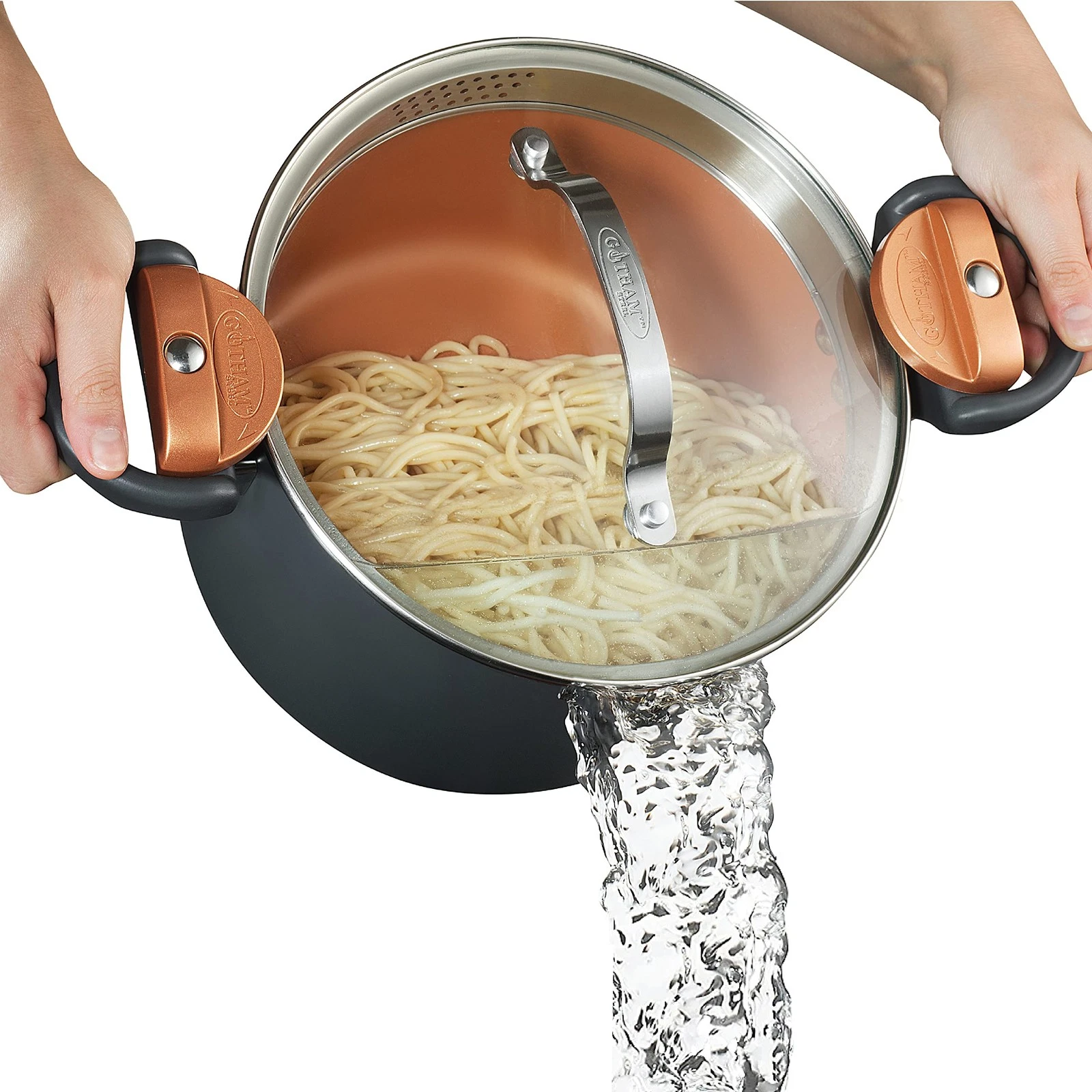 5 Quart Stock Pot Multipurpose Pasta with 5 Quarts, Graphite