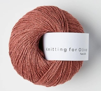 Knitting For Olive Pure Silk (50g) Fb. Plum Rose