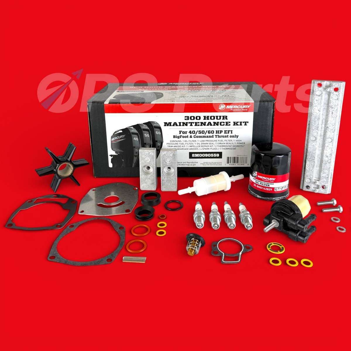 Mercury 300 Hour Maintenance Kit 40 / 50 / 60 HP EFI 4-Stroke BF