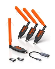 Wireless HDMI Transmitter and 3 Receivers: 4K Decode 1080P Full HD Output, 35...