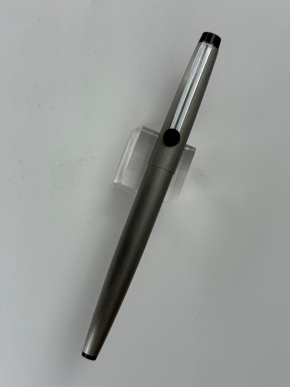 Vintage Rare LAMY 26P Fountain Pen Brushed Steel EX-Fine nib W.-Germany, Great