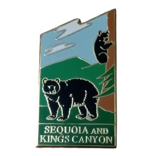 Sequoia and Kings Canyon National Parks Bears Scenic Travel Souvenir Pin