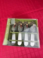 4 Set Boston Warehouse spreaders Cheese knife set Harvest Turkey Thanksgiving