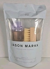 Jason Markk Premium Shoe Cleaner Essential Kit Cleaning Solution 4 oz Brush