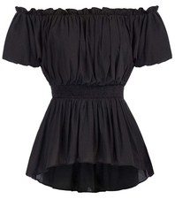 Scarlet Darkness Renaissance Shirt Women Off Shoulder Short Sleeve Tops Summe...