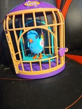 Little Live Pets Lil Blue Bird Interactive Toy Sings W/ Cage 9