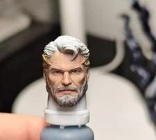1/12 Painted Dimension Male Hero Head Carving Model Toys Fit Mafex Figure