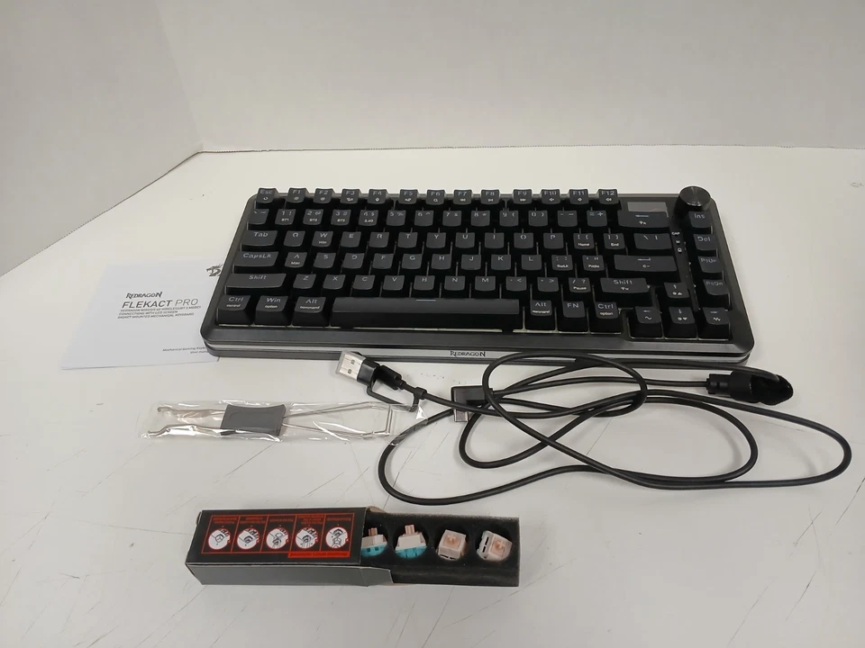 Redragon K708 Flekact Pro Wireless Mechanical Keyboard, Black - Image 4 of 4