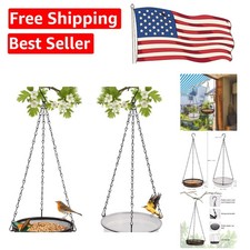 Durable 2-in-1 Hanging Bird Feeder  Bath - Perfect for Attracting Hummingbirds