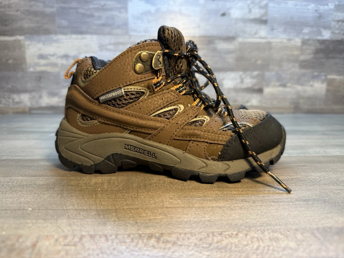 Merrell Snow Crush 2JRWP Wheat Waterproof boots (toddler 04) ML263714 New in Box Timberland 6 Inch Waterproof Boot Wheat Nubuck Premium Size 5.5 main image 2