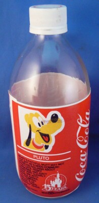 Disney World 15th Anniversary Coca-Cola Foam Wrap Glass Bottle 